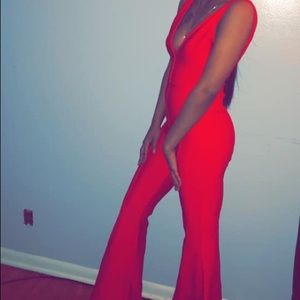 Red jumpsuit - "love of my life"